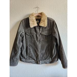 Cabela's Women's Faux Fur Lined Corduroy Jacket-Lg
